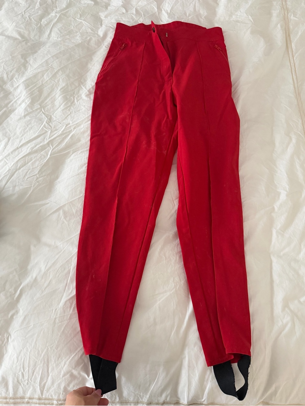 Jean-Charles de Castelbajac MADE IN ITALY Classic Red Stirrup Joggers